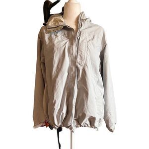 Cabelas light beige grey double zip jacket women’s size large small spot picture